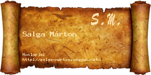Salga Márton névjegykártya